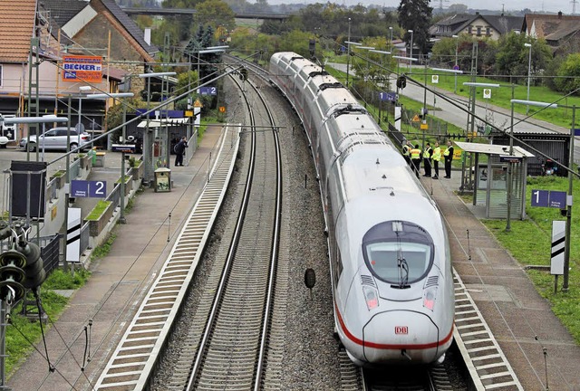 Der Bahnhalt in Ringsheim bleibt ein T...asse wurde ein Ziel bereits erreicht.   | Foto: Adelbert Mutz