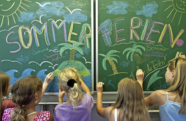 Wenn die Schulklingel die Sommerferien... berufsttiger Eltern betreut werden.   | Foto: dpa