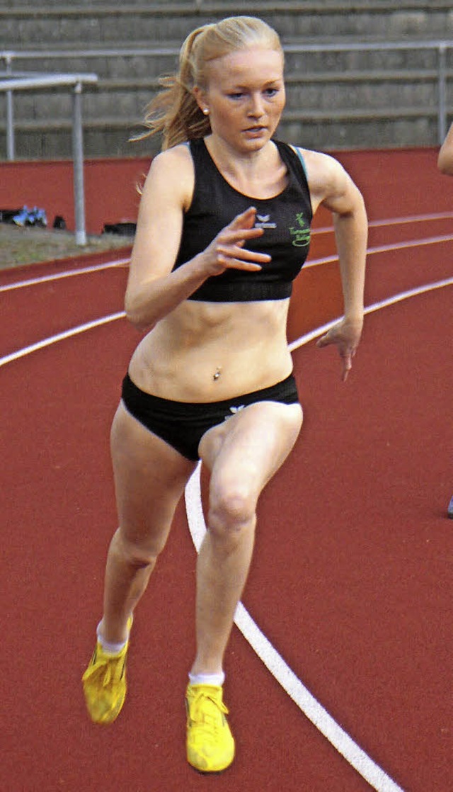 Schnellste Luferin ber 400 Meter in Kirchzarten: Sophia Sommer (Bahlinger SC)   | Foto: Stinn