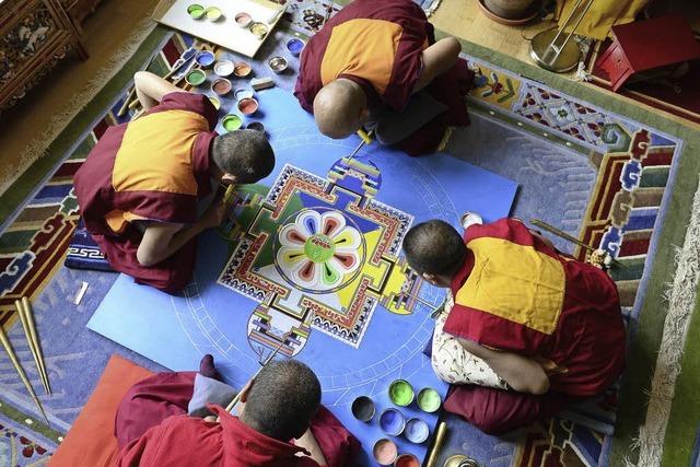 Sandmandala im Tibet-Kailash-Haus