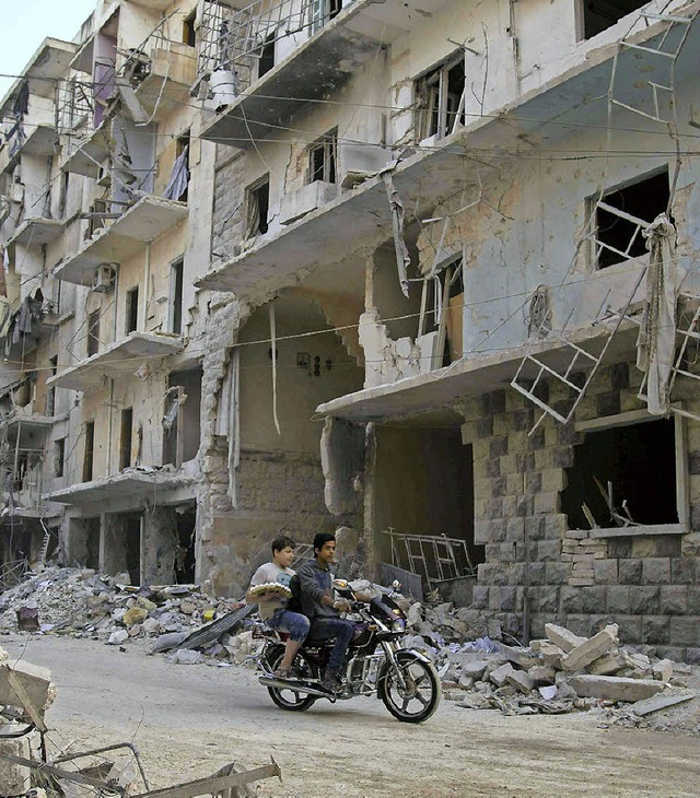 Von Kmpfen gezeichnet: Aleppo  | Foto: AFP