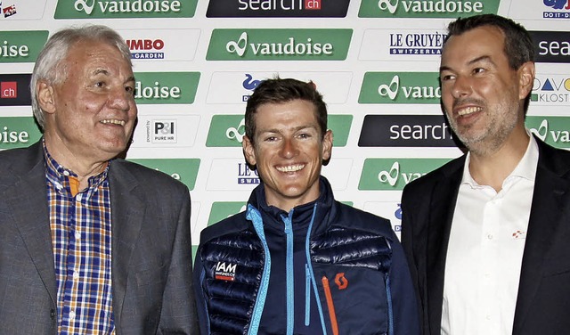 Freuen sich auf die Tour de Suisse und...ider, Mathias Frank und Olivier Senn    | Foto: Zumsteg