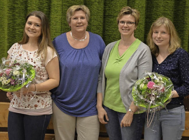 Ehrung fr besonderes Engagement beim ...innen Bianca Hummel und Daria Keller.   | Foto: Steinfelder