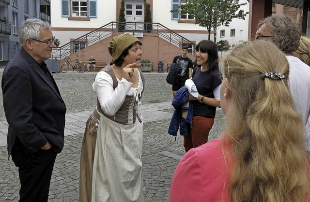 Grete Krayer nimm kein Blatt vor dem Mund  | Foto: Georg Vo