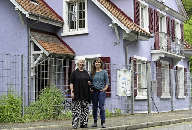 Zwei von denen, die das &#8222;Haus  1...rda Liebner (links) und Julia Ewald.    | Foto: ingo Schneider