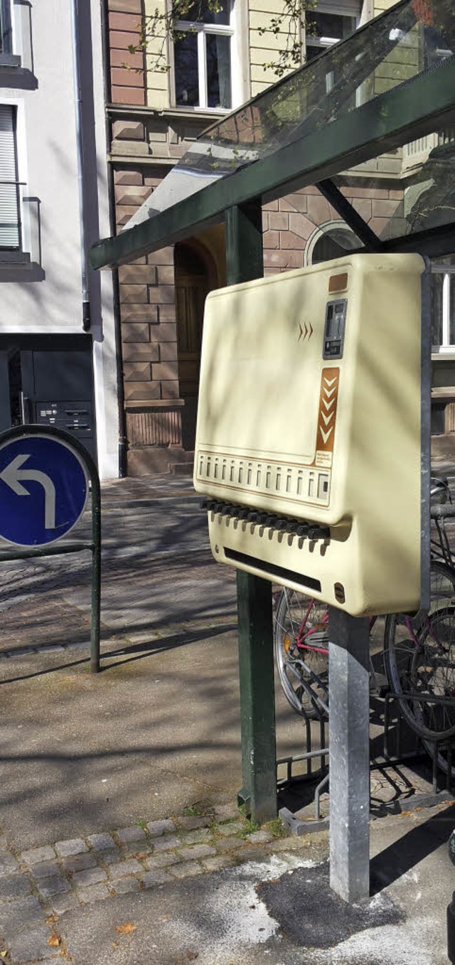 Der Spritzenautomat wurde verlegt und ... auf dem Gerichtsparkplatz zu finden.   | Foto: Judith Reinbold