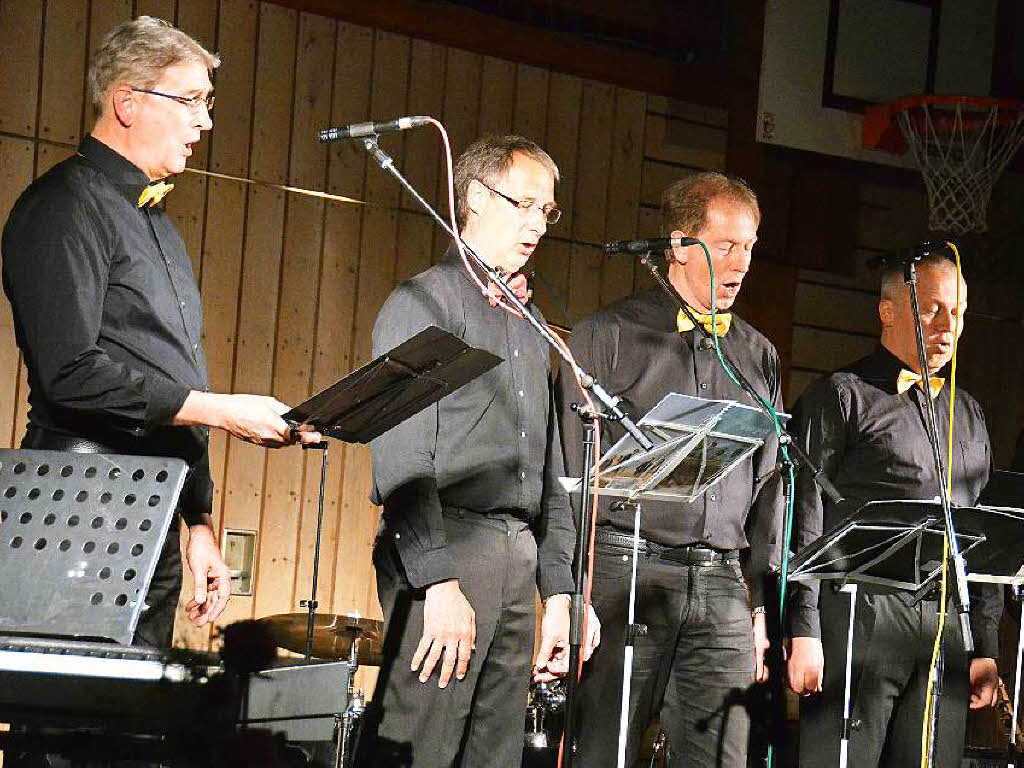 Die „Collegian Harmonists“ sind seit 19 Jahren bei der musikalischen Einstimmung dabei.