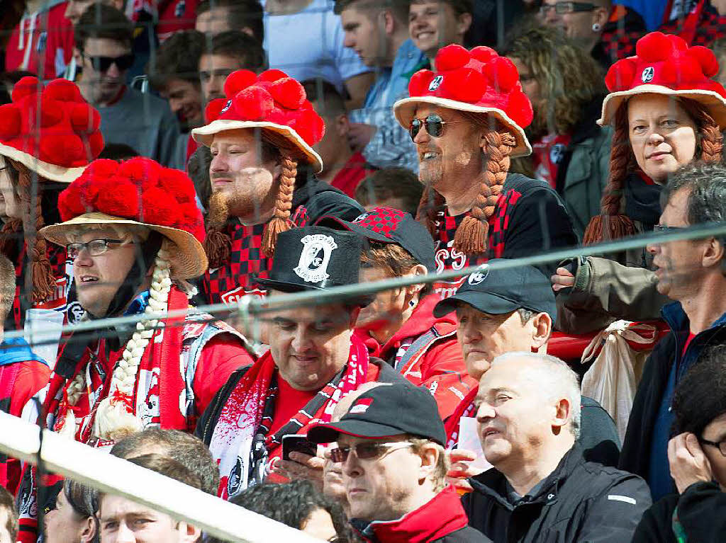 Die Freiburger Fans auf den Rngen hatten trotz allem ihren Spa.