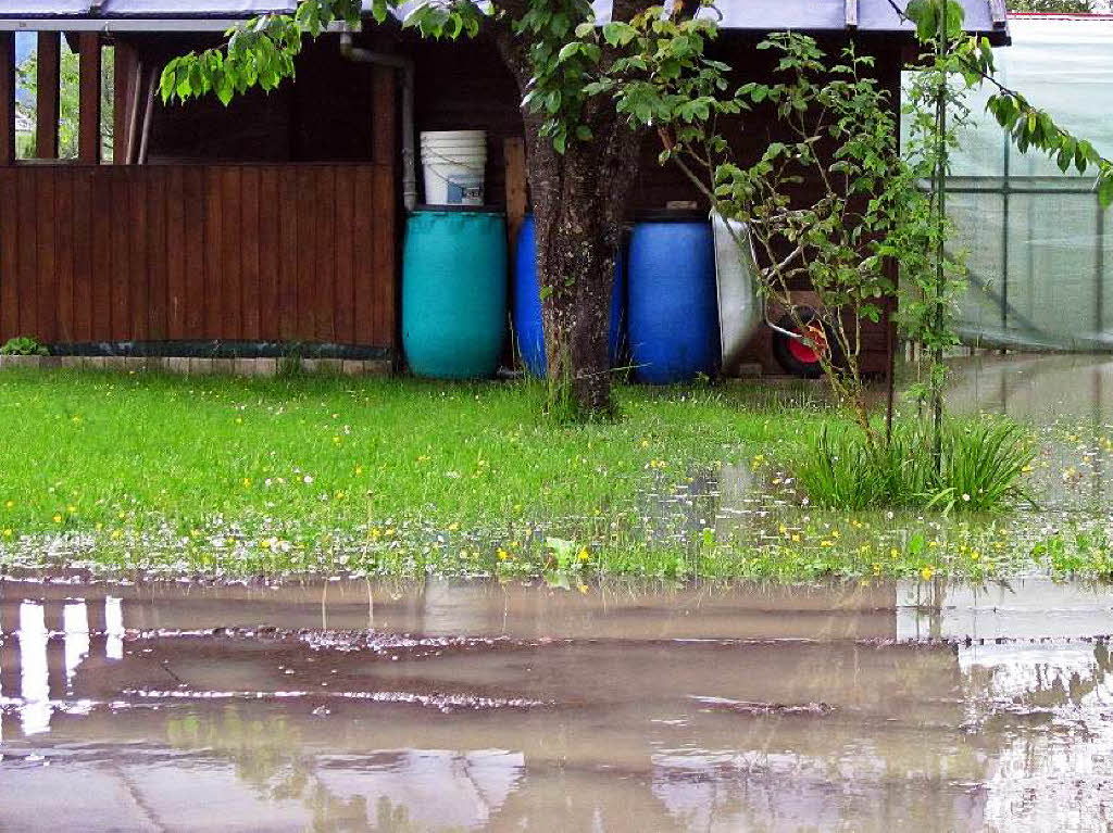 Eindrcke vom Hochwasser in Schwrstadt