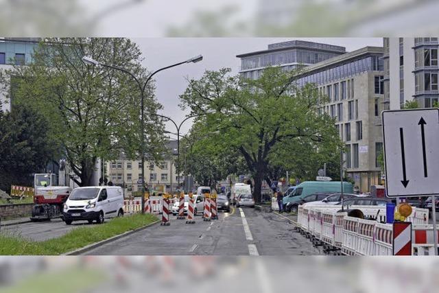 Das Rotteck-Denkmal ist derzeit eingelagert - und schon mehrfach umgezogen