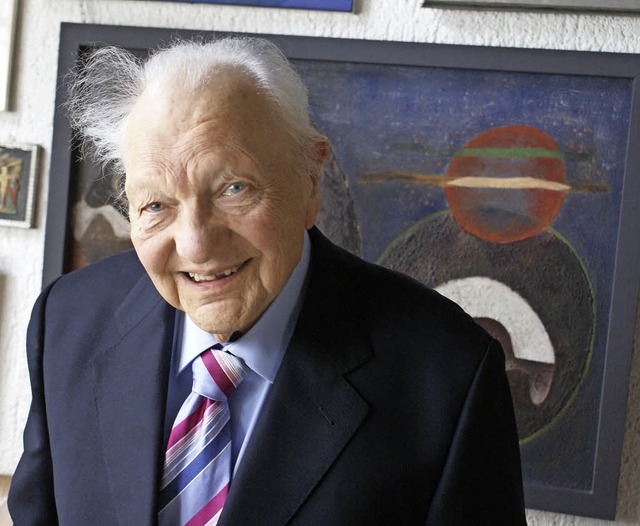 Feiert heute seinen 95. Geburtstag: Kunstpfarrer Paul Grb   | Foto: Probst