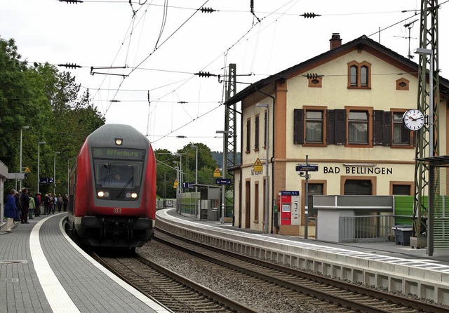 Die Gemeinde Bad Bellingen hat beschlo... Zweckverband Regio S-Bahn beizutreten  | Foto: Jutta Schtz