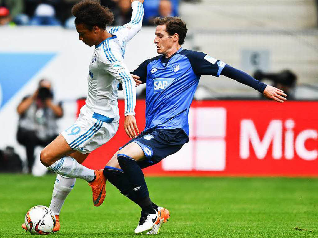 Defensive: Sebastian Rudy (rechts) von 1899 Hoffenheim