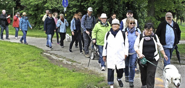 Auf der alten Strae fhrte die erste ...der Weinwanderung Richtung Hecklingen.  | Foto: Werner Schnabl