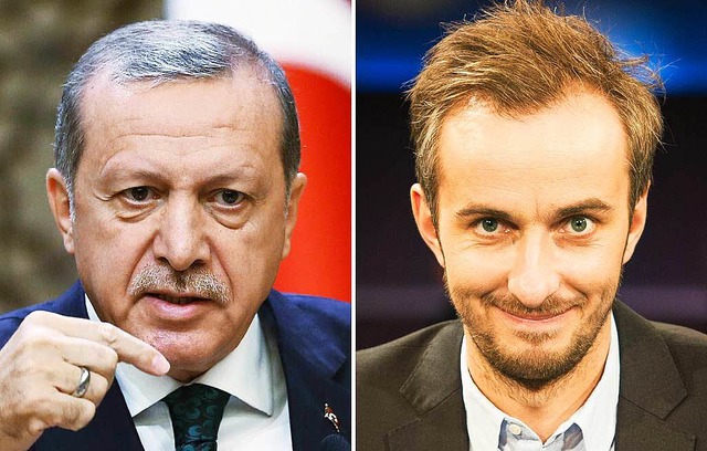 Erdogan und Bhmermann: Der Streit ums...F neo wird vor Gerichten ausgefochten.  | Foto: dpa