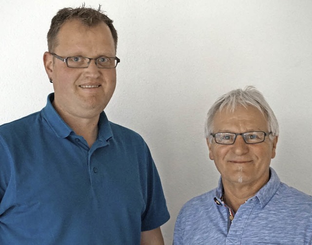 Andr Scheck (links) bernimmt ab 2017 die Arbeit von Norbert Binder.   | Foto: Julius Steckmeister