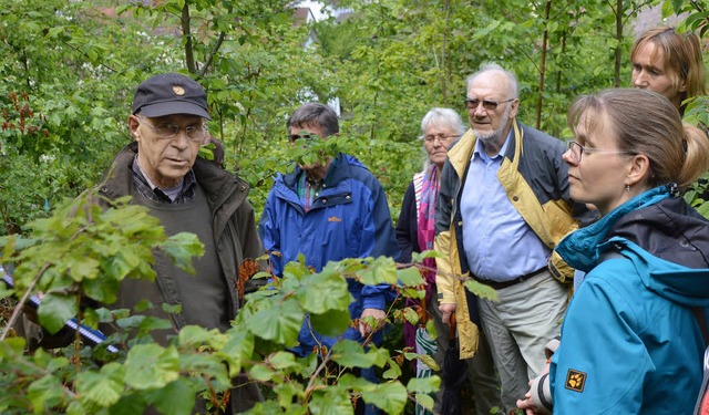 Bernhard Meier (links) fhrte durch den Wald.  | Foto: Horatio Gollin