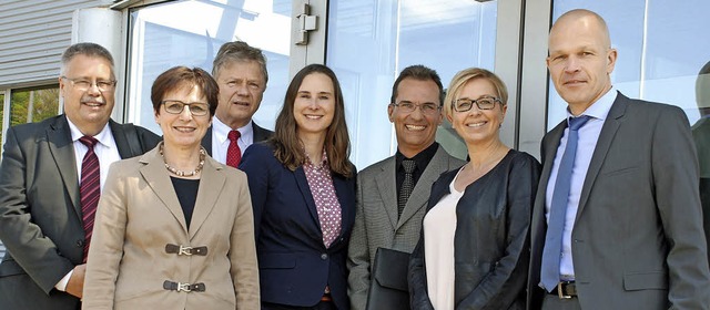 OB Edith Schreiner (2.v.l.), Hans-Joac...ler, Katrin Pfefferle und Paul Happle.  | Foto: Siefke/STadt Offenburg