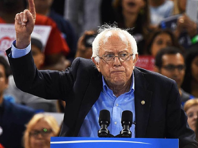 Bernie Sanders gibt nicht  auf &#8211;...Hillary Clinton deutlich  zurckliegt.  | Foto: AFP