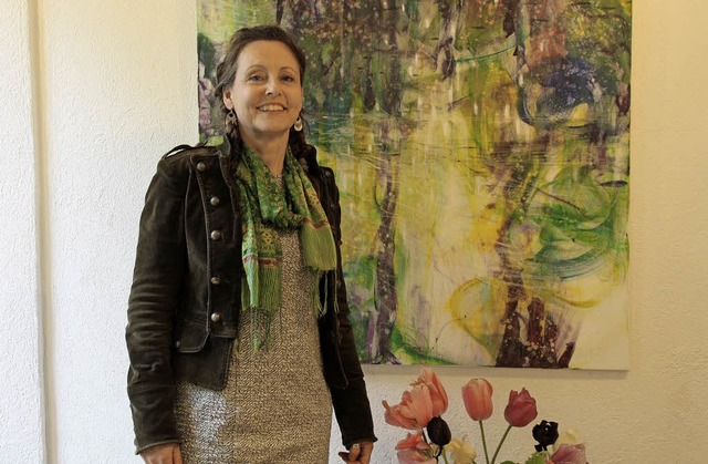 Anna-Katharina Rintelen zeigt Bilder und Zeichnungen in Riegel.  | Foto: Franz