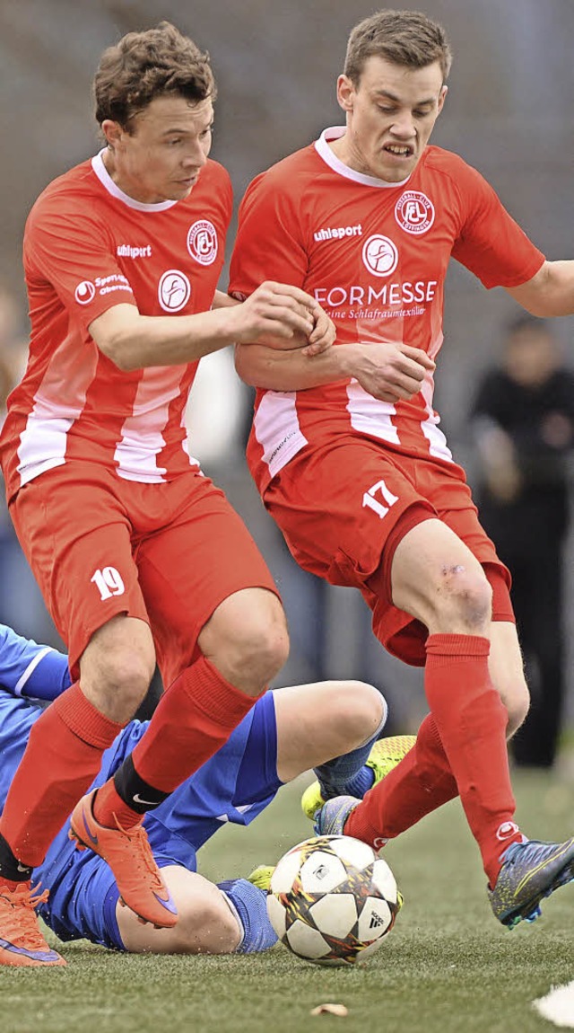 Kompaktes Auftreten: Marco Brer (link...rbandsliga-Aufstiegsrunde berechtigt.   | Foto: Patrick Seeger