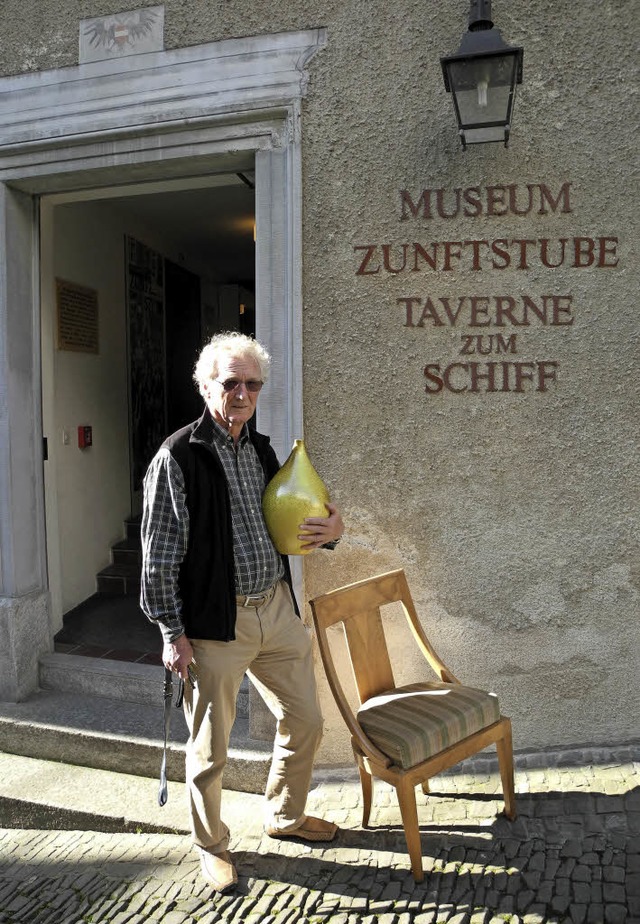 Bittet zur Zwischenausstellung: Hannes Burger,  Prsident des Museumsvereins   | Foto: Marc Fischer