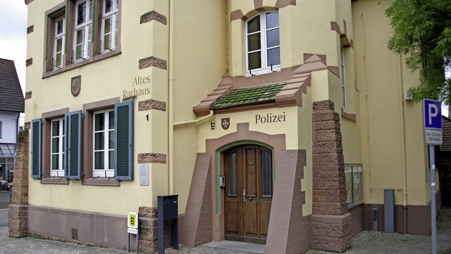 Der Polizeiposten im Alten Rathaus in Heitersheim  | Foto: Martin Pfefferle