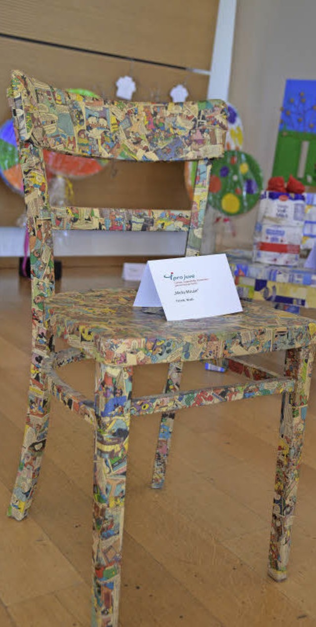 Ein Stuhl, beklebt mit Comic-Szenen, w... ist auch dieses Mal wieder das Ziel.   | Foto: Archivfotos: Verena Pichler