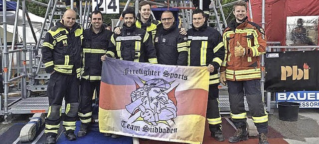 Die Feuerwehr-Wettkmpfer vom Team Sd..., Peter Seider (Zell), Philipp Kaiser.  | Foto: privat