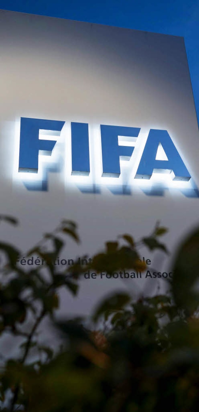 Noch liegt bei der Fifa  viel im Dunke...sident Wolfgang Niersbach zu spren.    | Foto: AFP