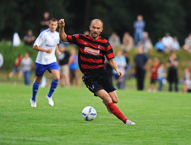 Im Jahr 2011 trug Ivica Banovic zuletz..., nun kommt er an die Dreisam zurck.   | Foto: Meinrad Schn