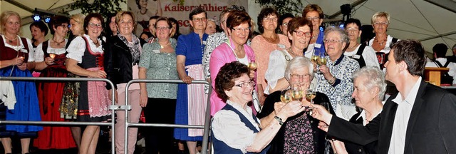 Knigschaffhausen. Kniginnen-Nacht mi...lin, Hildegard Grotz und Renate Blust.  | Foto: Roland Vitt