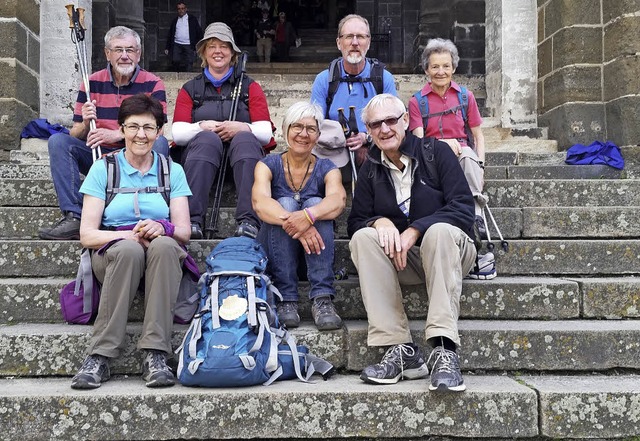 Eine Pilgergruppe aus Todtnau bewltig... dem Weg nach Santiago de Compostela.   | Foto: Privat