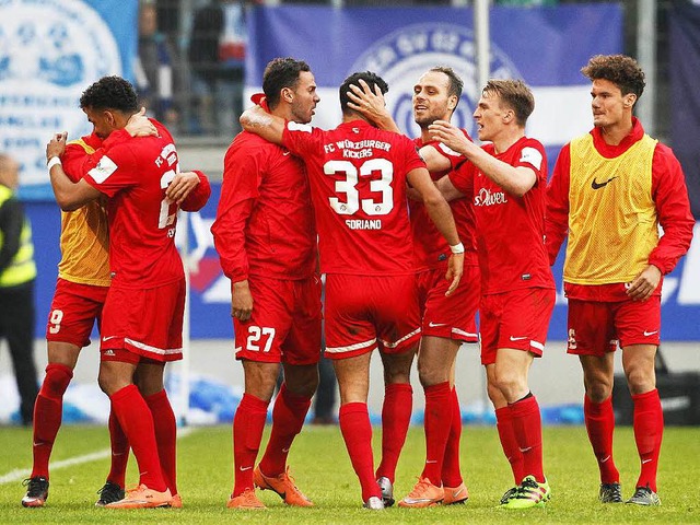 Siegreich in der Relegation: Wrzburger Kickers  | Foto: dpa