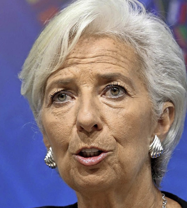 War schwer zu erreichen: IWF-Chefin Christine Lagarde.   | Foto: DPA