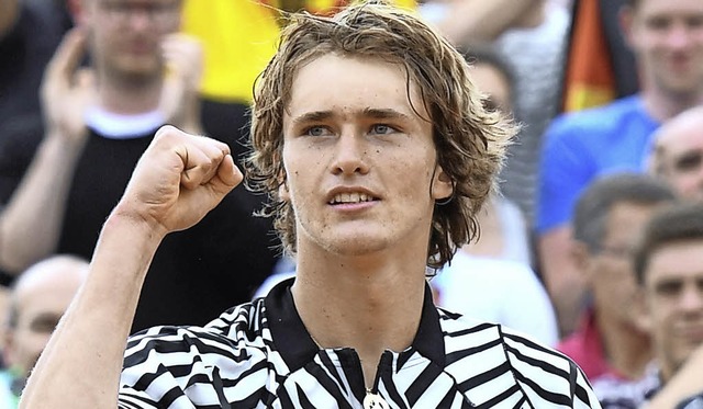 Der letzte Deutsche im Turnier: Zverev   | Foto: afp