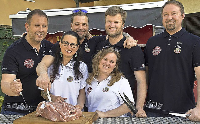 Das &quot;Mllheim Afterwork BBQ Team&quot;  | Foto: Volker Mnch