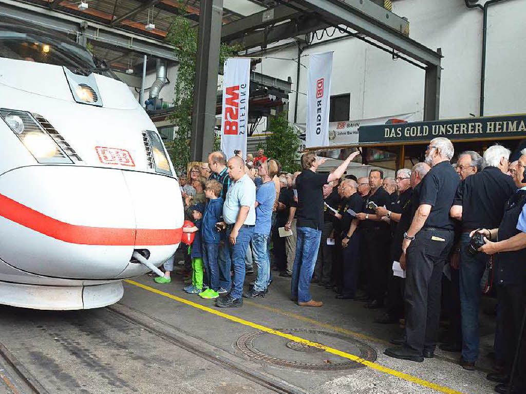 Impressionen von der ICE-Taufe im Bahnbetriebswerk Haltingen