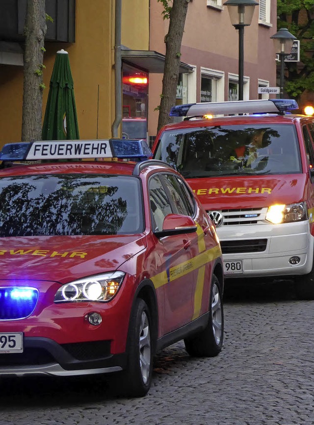 Am vergangenen Freitag war die Feuerwehr Offenburg gleich sechsmal gefordert.   | Foto: Feuerwehr