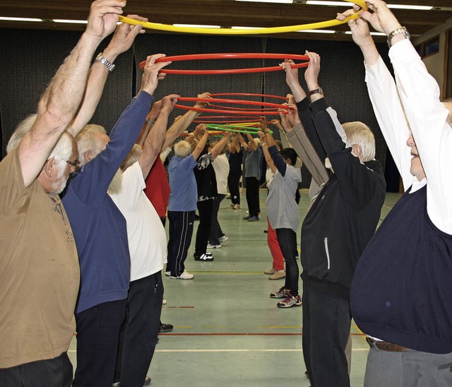 Mit regelmigen Trainingseinheiten halten sich die Herzsportler fit.  | Foto: Andreas Peikert