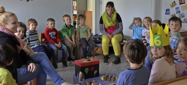 Container-Leben in Merzhausen: Kinder ...der eher beengten Situation gut klar.   | Foto: Sofia Conraths