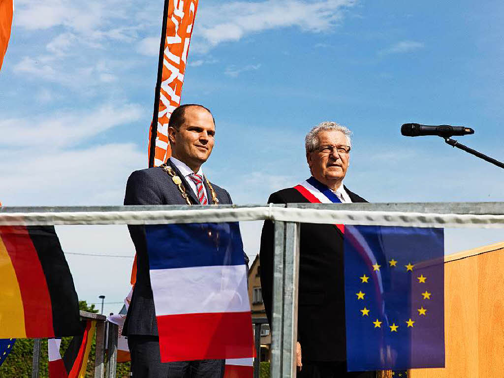 Impressionen von der Feier anlsslich der Erneuerung des Stdtepartnerschaftsvertrages zwischen Schlettstadt und Waldkirch.