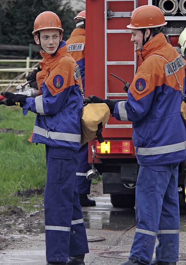 Unter nahezu  professionellen Bedingungen bt die Jugendwehr am Wochenende.   | Foto: Utke