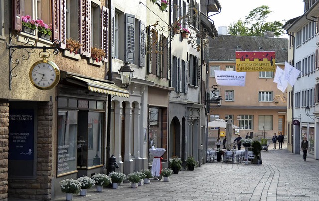 Die Altstadt von Rheinfelden/Schweiz ist ein gern besuchtes Touristenziel.   | Foto: Ingrid Bhm-Jacob