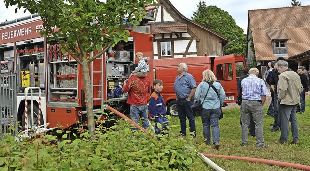 Faszination Feuerwehr: Die zeigt sich in jeder Altersstufe.   | Foto: Benedikt Sommer