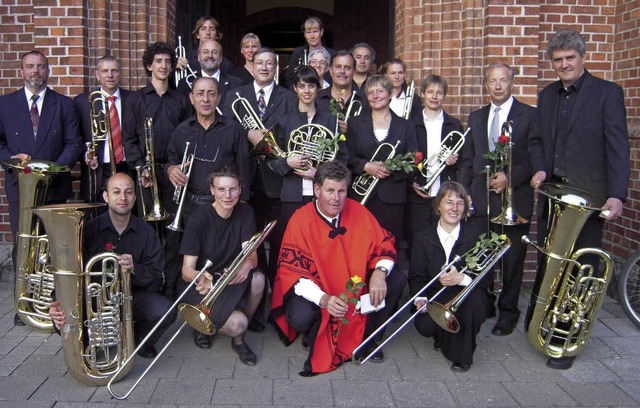 Der Posaunenchor Temperley aus Argenti... Woche ist er in Friedlingen zu Gast.   | Foto: Privat