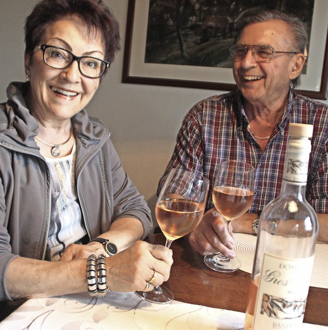 Bei einer Flasche Wein aus Bandol plan... und Roland Fricker die  Gruppenreise.  | Foto: Jrn Kerckhoff