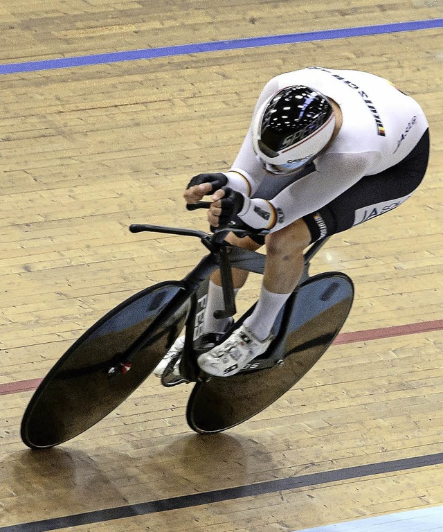 Mit Medaillenchancen: Bahnradfahrer Domenic Weinstein   | Foto: Privat/DPA/AFP