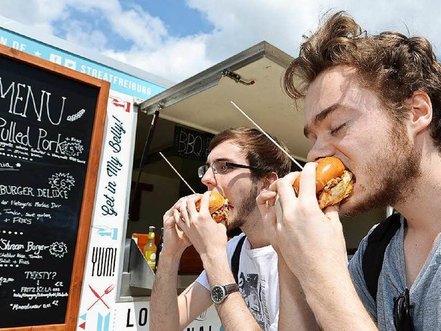 Krftig zubeien &#8211; das knnen di...uck Festivals am 12. Juni in Neustadt.  | Foto: Rita Eggstein