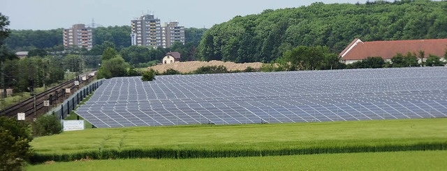 Beim Solarpark Hohberg in Hofweier &#8... Norden hin eine Erweiterung geplant.   | Foto: Frank Leonhardt